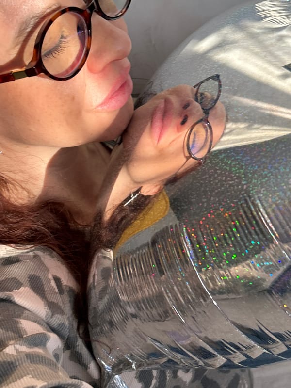 Two people photographed in sunlight in Chaikovsky, Russia