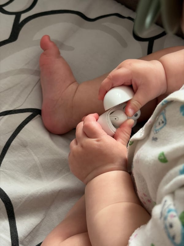 Morning domestic moments with baby captured in Krasnodar home