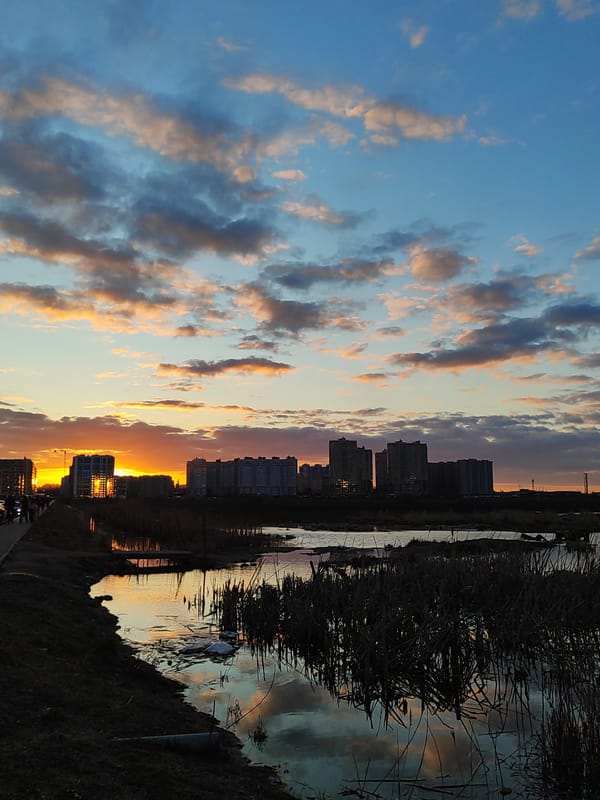 Urban sunset observations recorded across city during evening hours