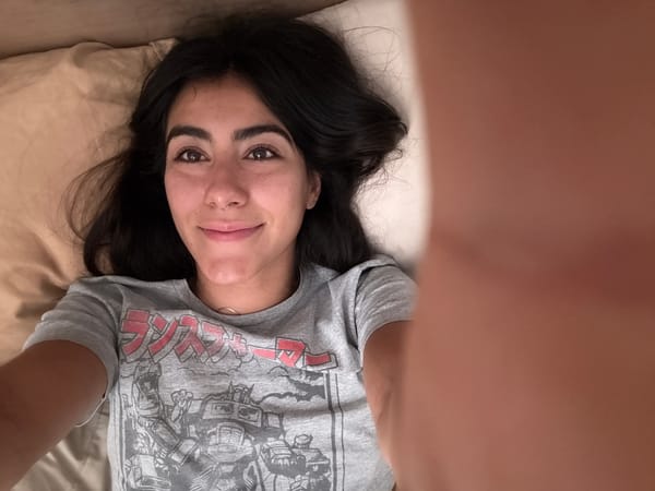 Woman photographed relaxing on pillow in Puebla