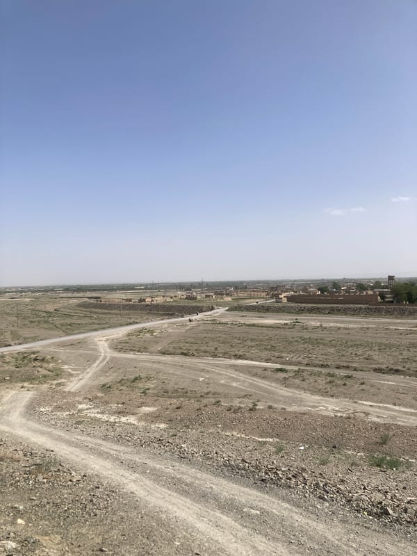 Aerial and ground documentation of Gulistan Pakistan landscape