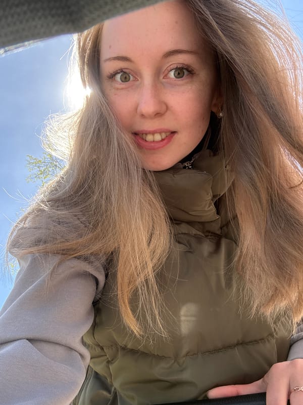 Spring morning walk documented through selfies and urban scenes