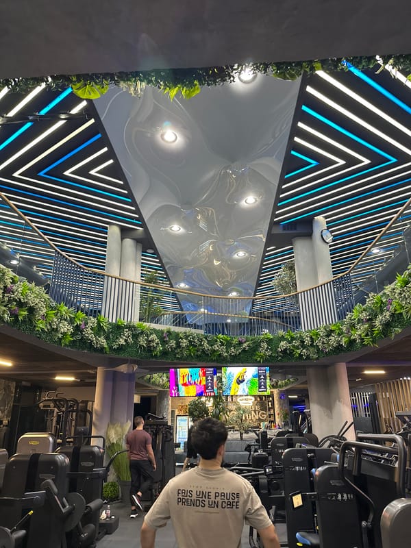 Modern gym interior documented in Sofia, Bulgaria
