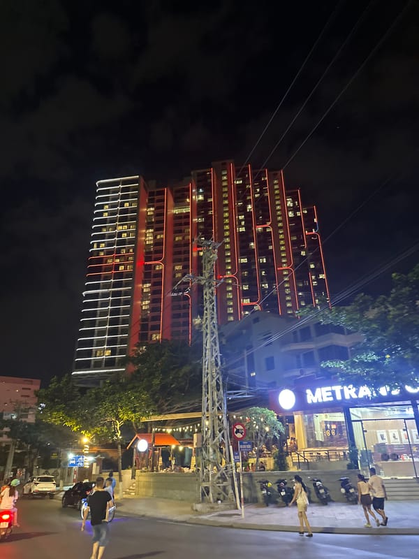 Nighttime street life documented in Bac Nha Trang Ward
