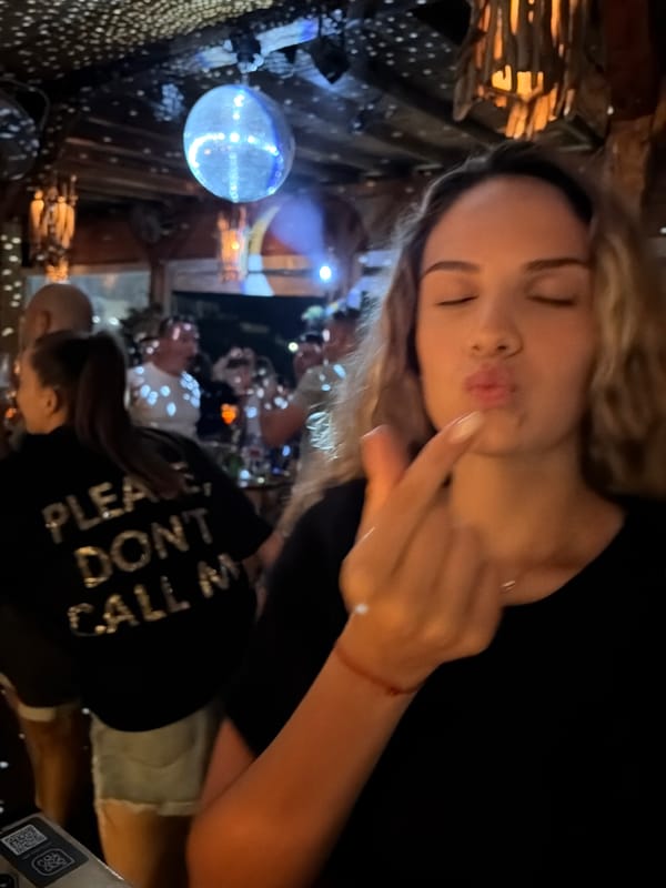 A night out at a bar in Lozenets, Bulgaria