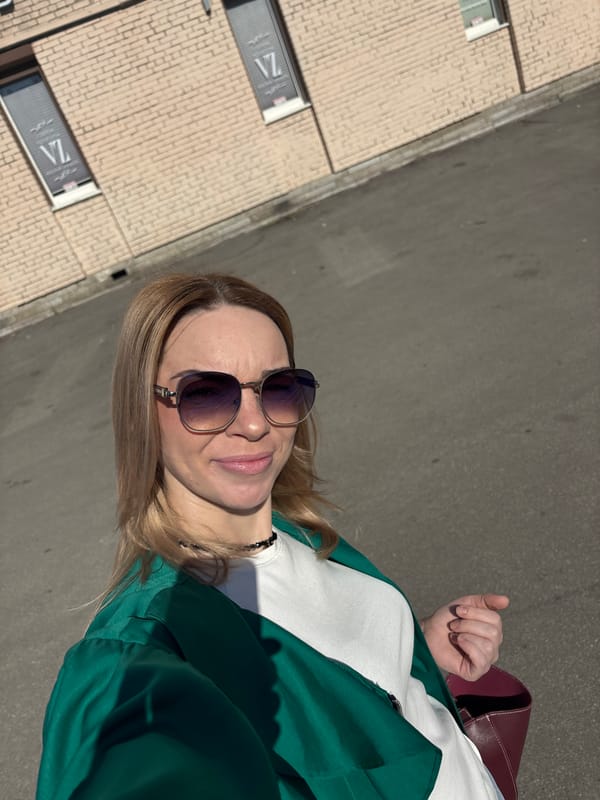 Woman documents early morning activities across Russian locations