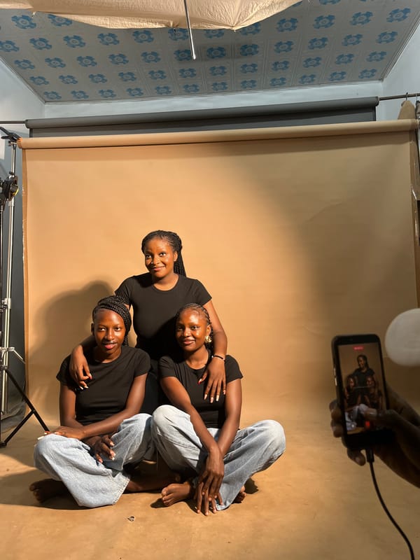 Studio photo shoot session with creative poses in Gura Top, Nigeria
