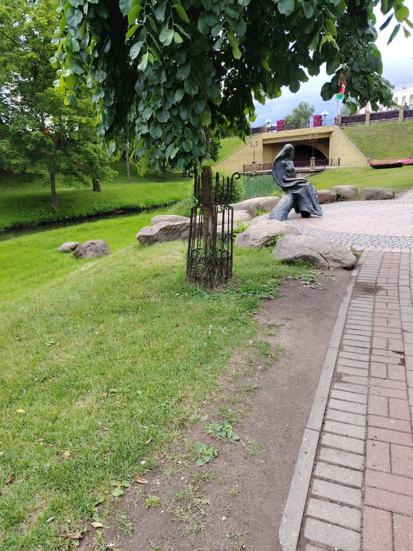 Morning stroll along Neman River waterfront in Hrodna
