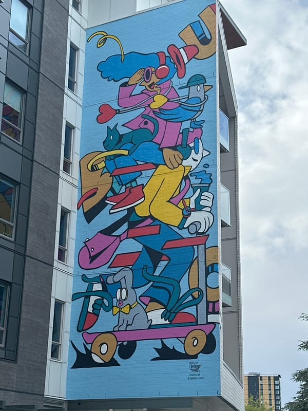 Early morning documentation of Vancouver street art and architecture