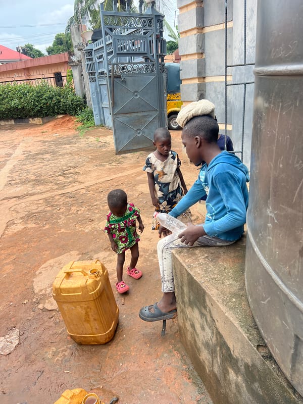 Residents collect water from tanks across Nigerian communities