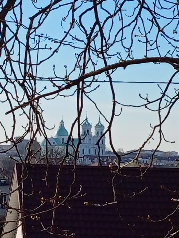 Morning nature observations and cityscape documented in Hrodna, Belarus