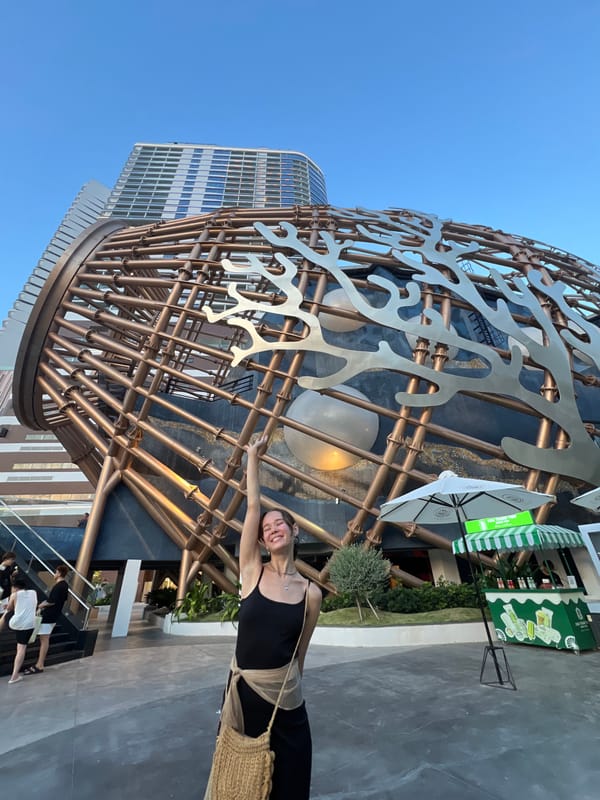 Casual moments documented around Nha Trang art installation