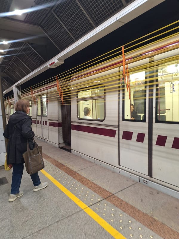 Morning commuters spotted at Sofia train station