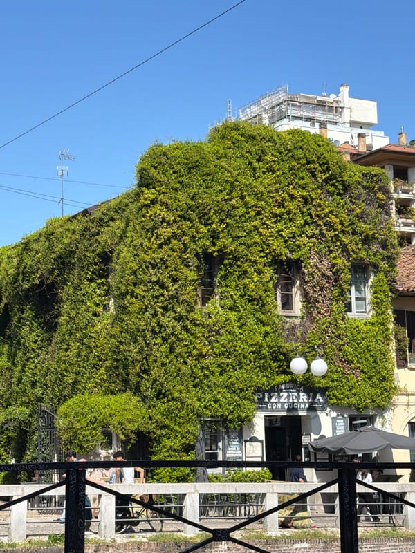 Morning street scenes captured across Milan neighborhoods