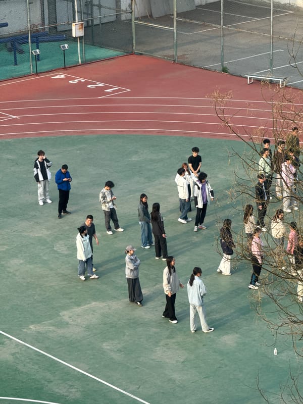 Group of 20 lies on athletic field in Beijing's Daxing District