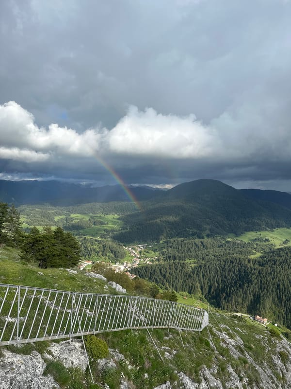 Mountain visitors enjoy scenic views, music near Iagodina Bulgaria