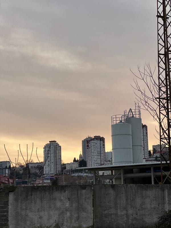 Overcast weather captured across Sochi urban landscape