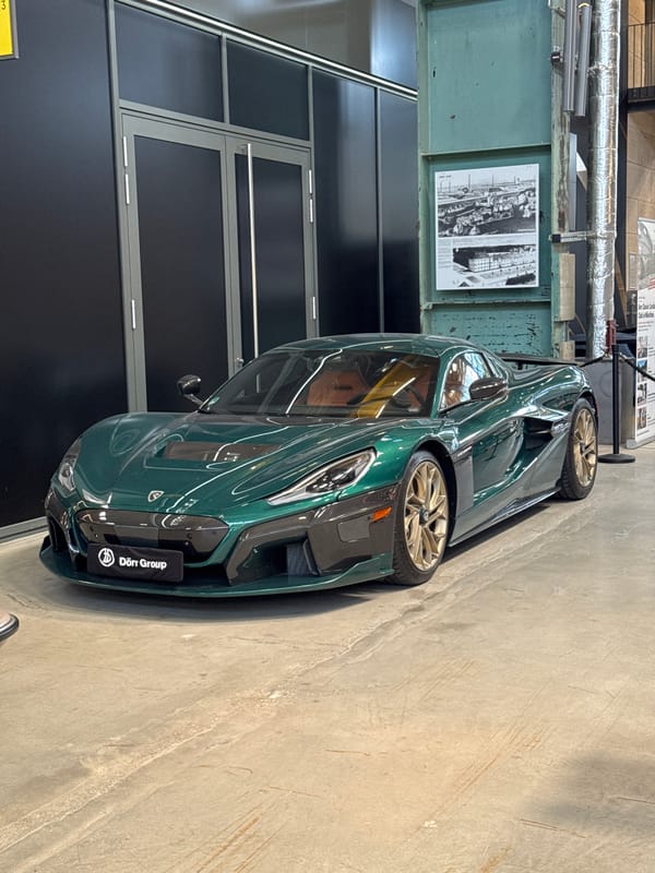 Luxury cars displayed at Munich dealership showroom