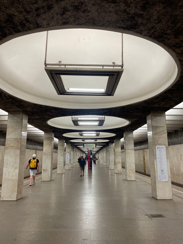 Moscow Metro passenger documents subway journey through stations