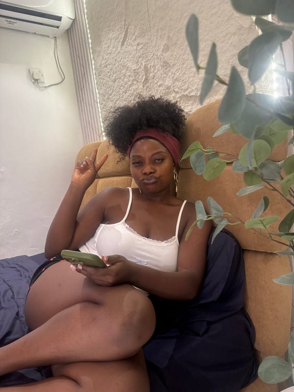 Cozy afternoon at home in Abuja with a fluffy dog