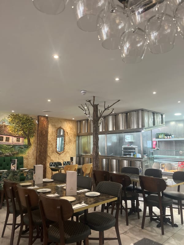 Restaurant interior documented in East Suffolk dining establishment