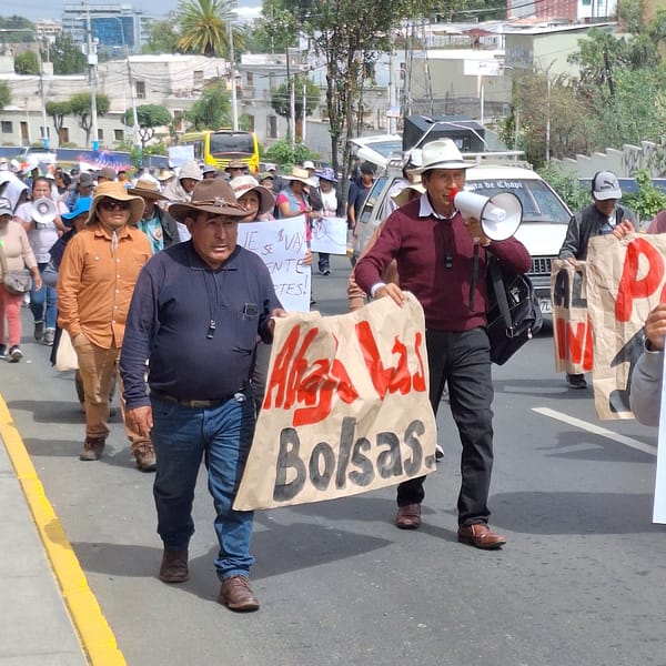 Street protest over fare increases held in Arequipa, Peru