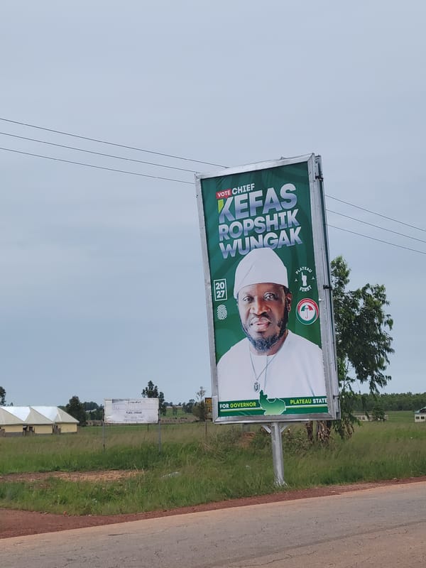 Street life and campaign signage across Plateau State, Nigeria