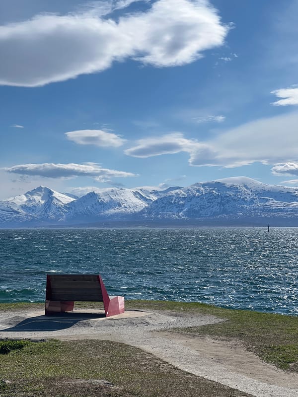 Scenic Arctic landscape observed in Tromsø, Norway