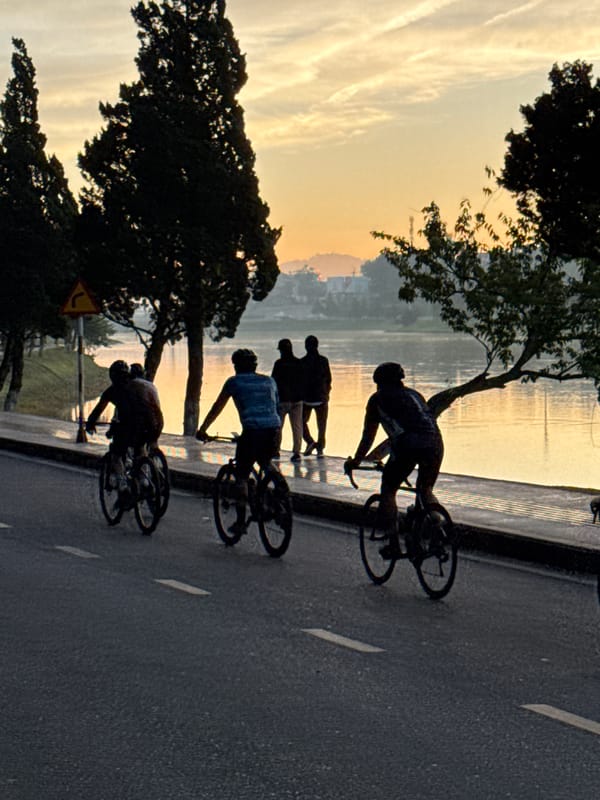Lakeside evening activity at Xuan Huong Lake, Da Lat