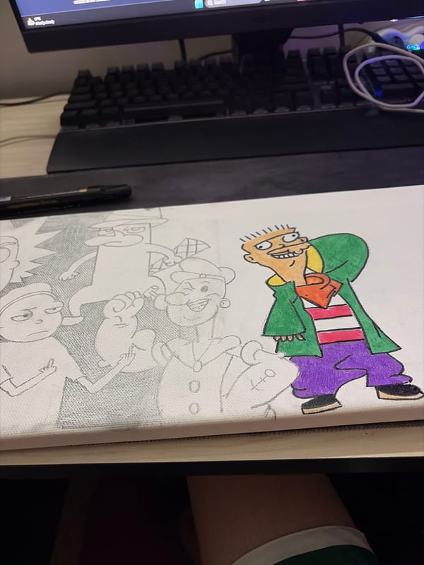 Artist paints Ed, Edd n Eddy character in Varna