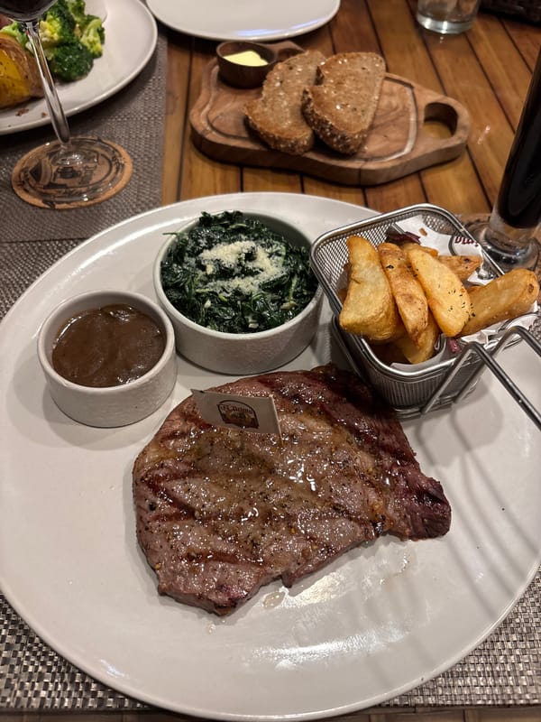 Steak dinner documented at restaurants in Kuta Selatan, Indonesia