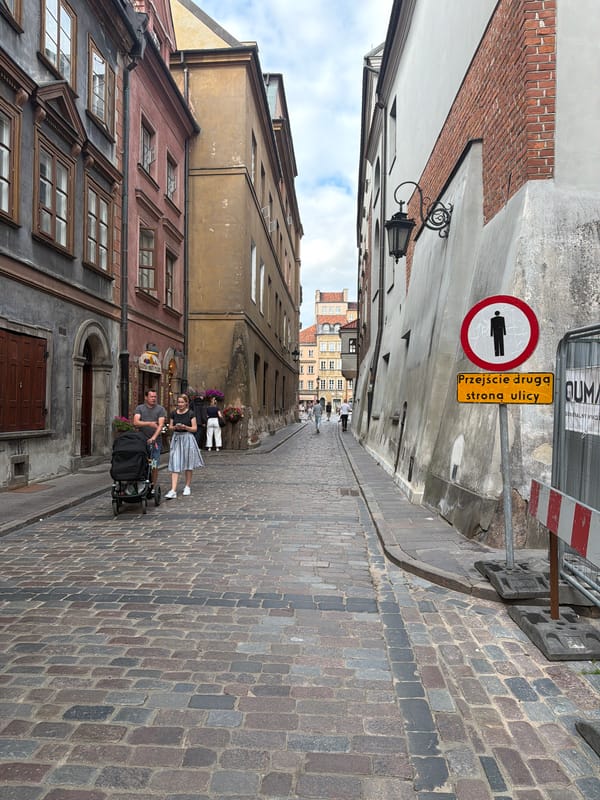 Wandering a historic European old town's streets and squares