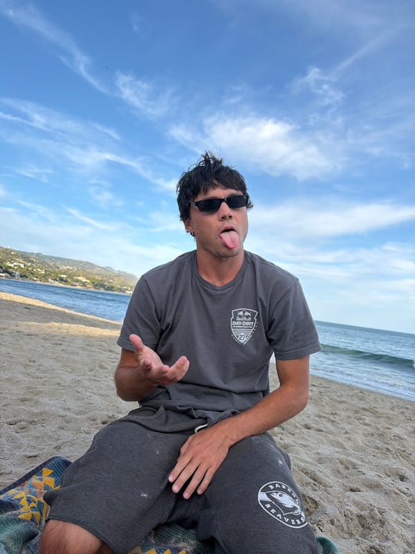 Beach day captured in multiple photos at Malibu