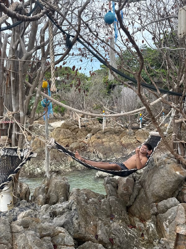 Tourist activities documented on Koh Phangan island Thailand