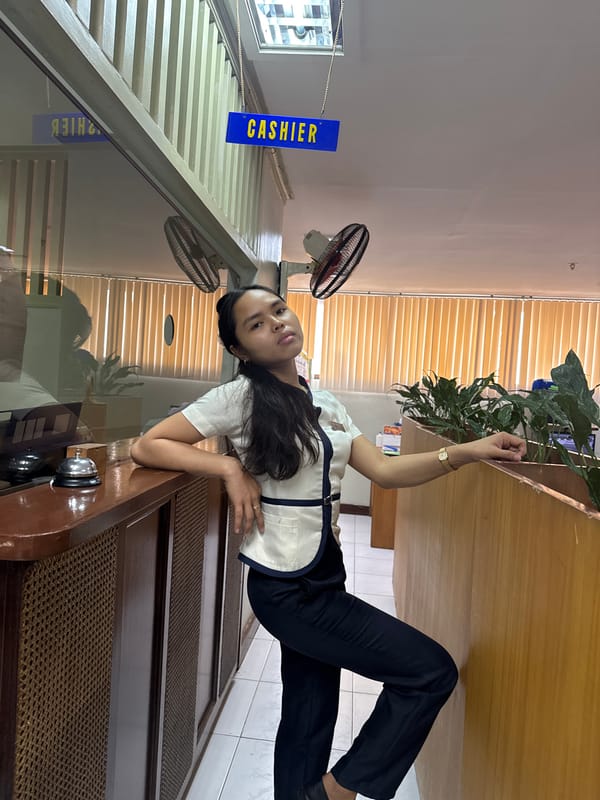 College of Applied Economics students hang out on campus in Davao
