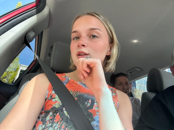 Car interior photograph captured in Kelowna shows passenger