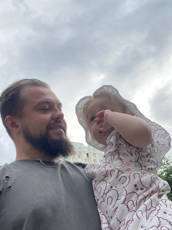 Family playground outing documented in Vladimir, Russia