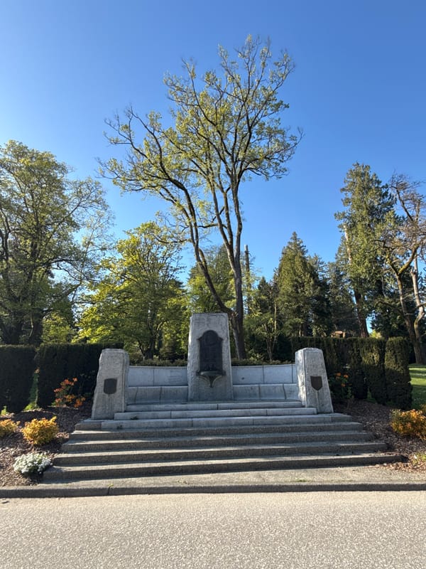 Late-night visitor documents Victoria memorial at Vancouver cemetery