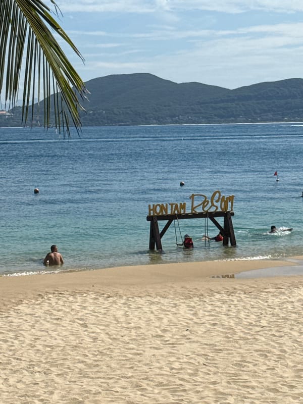 Early morning beach documentation at Hon Tam Resort, Vietnam