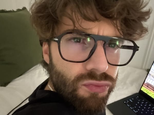 Late-night selfie session captured in Montreal bedroom