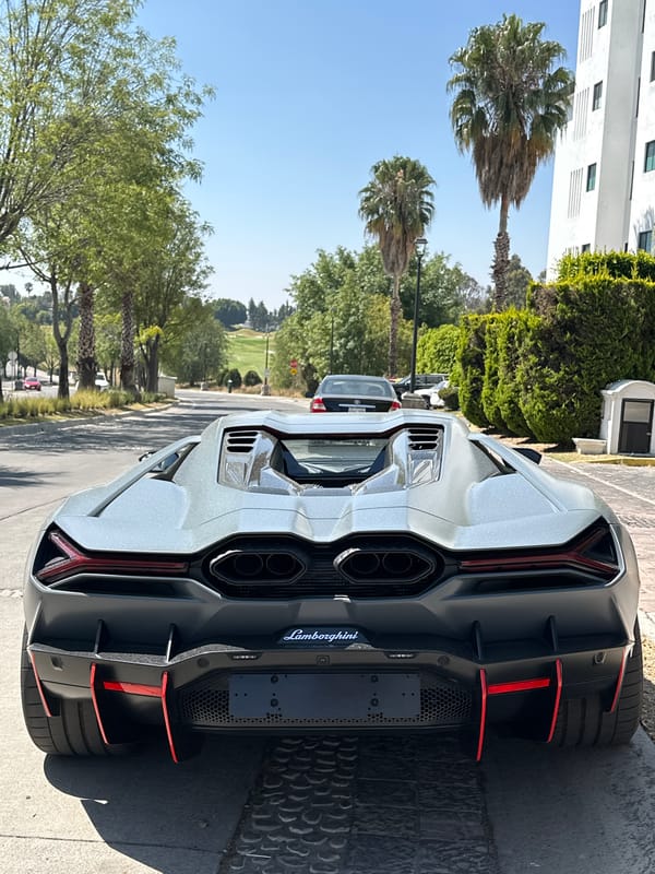 Luxury Lamborghini spotted parked in San Bernardino Tlaxcalancingo
