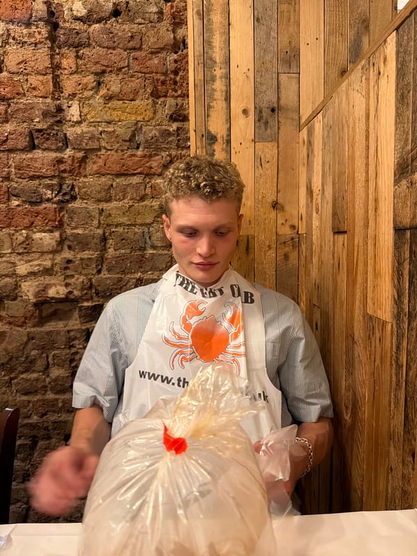 Seafood night at The Fat Crab, London