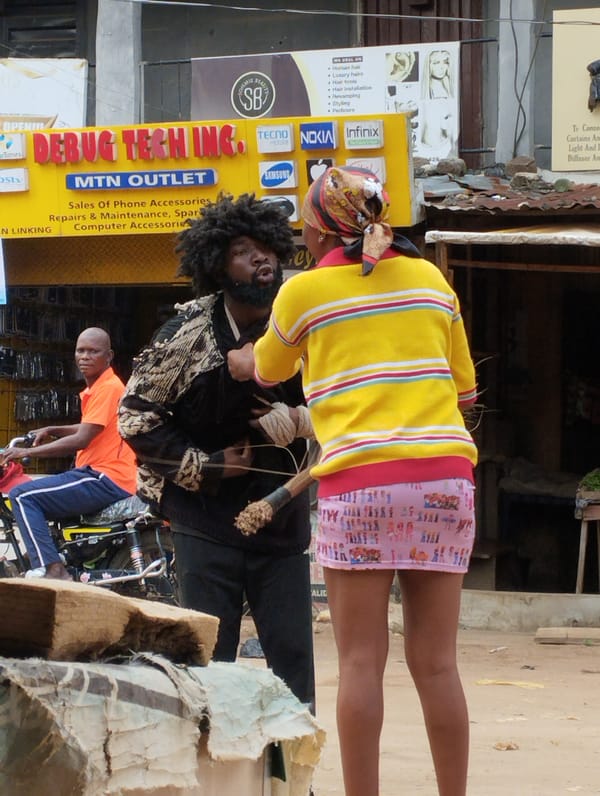 Street life and commerce in Ihiagwa, Nigeria