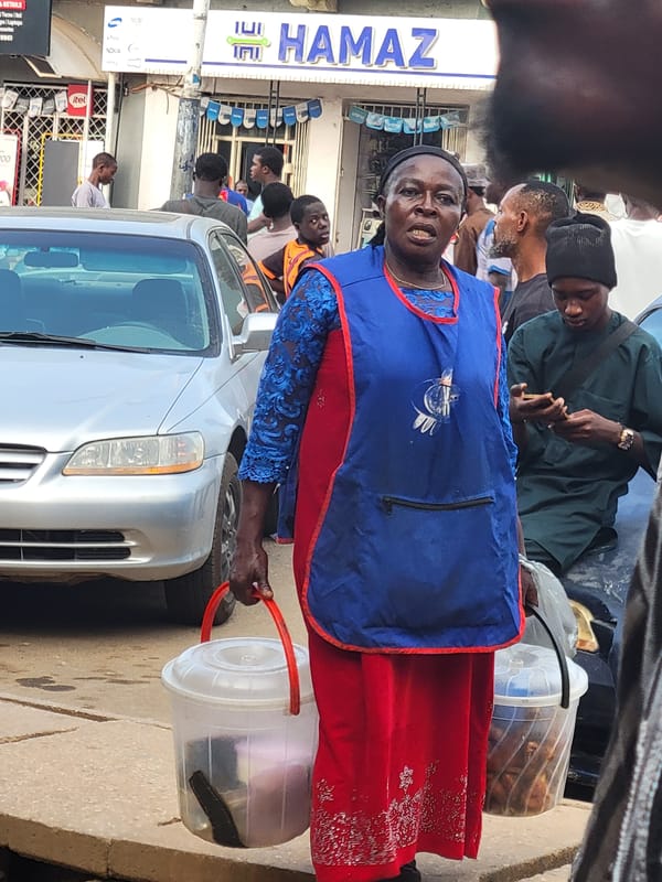 Daily street life observed in Jos Nigeria afternoon