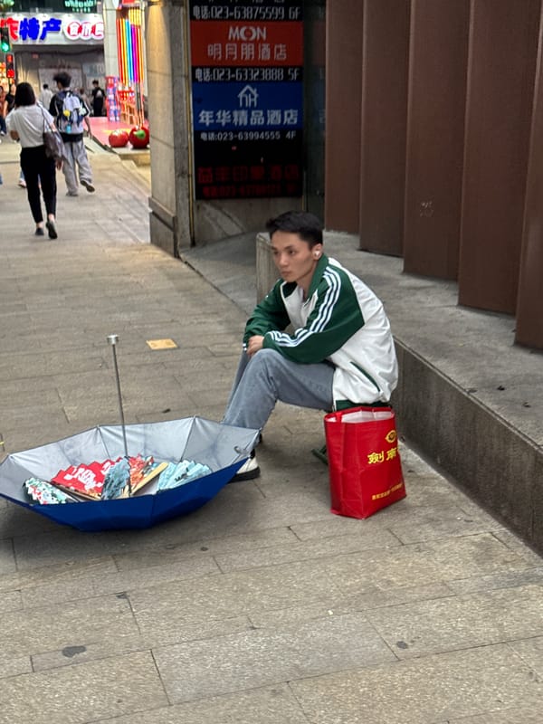 Daily life moments captured across Yuzhong District streets
