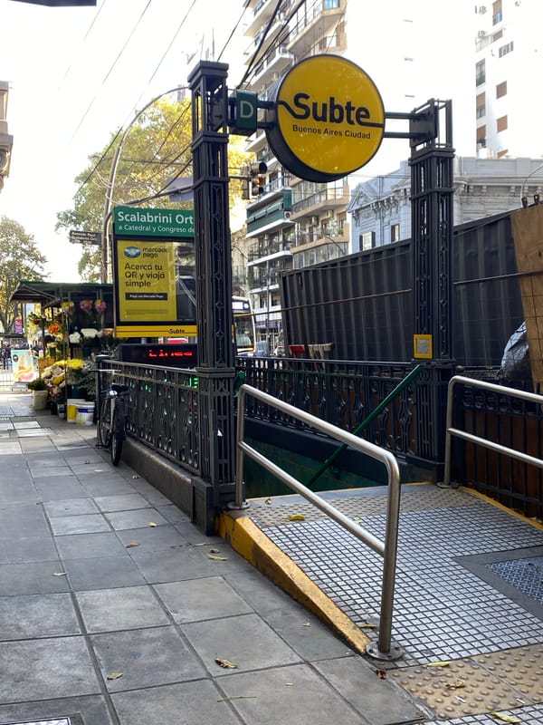 Buenos Aires resident documents everyday subway, restaurant, street scenes