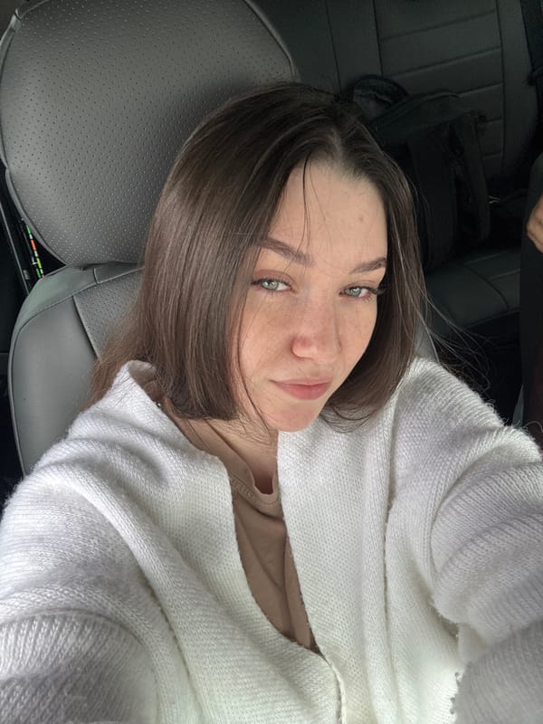 Rainy afternoon selfies in a parked car, Perm