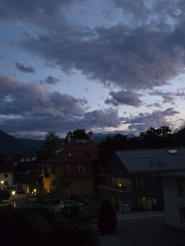 Storm clouds gather over Alpine Garmisch-Partenkirchen