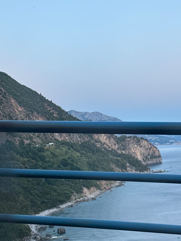 Bay of Kotor from a hilltop overlook in Montenegro