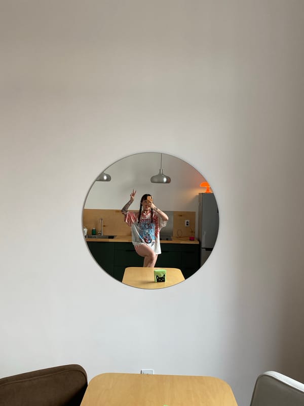 Inside a decorated Izhevsk apartment with neon lights and eclectic art